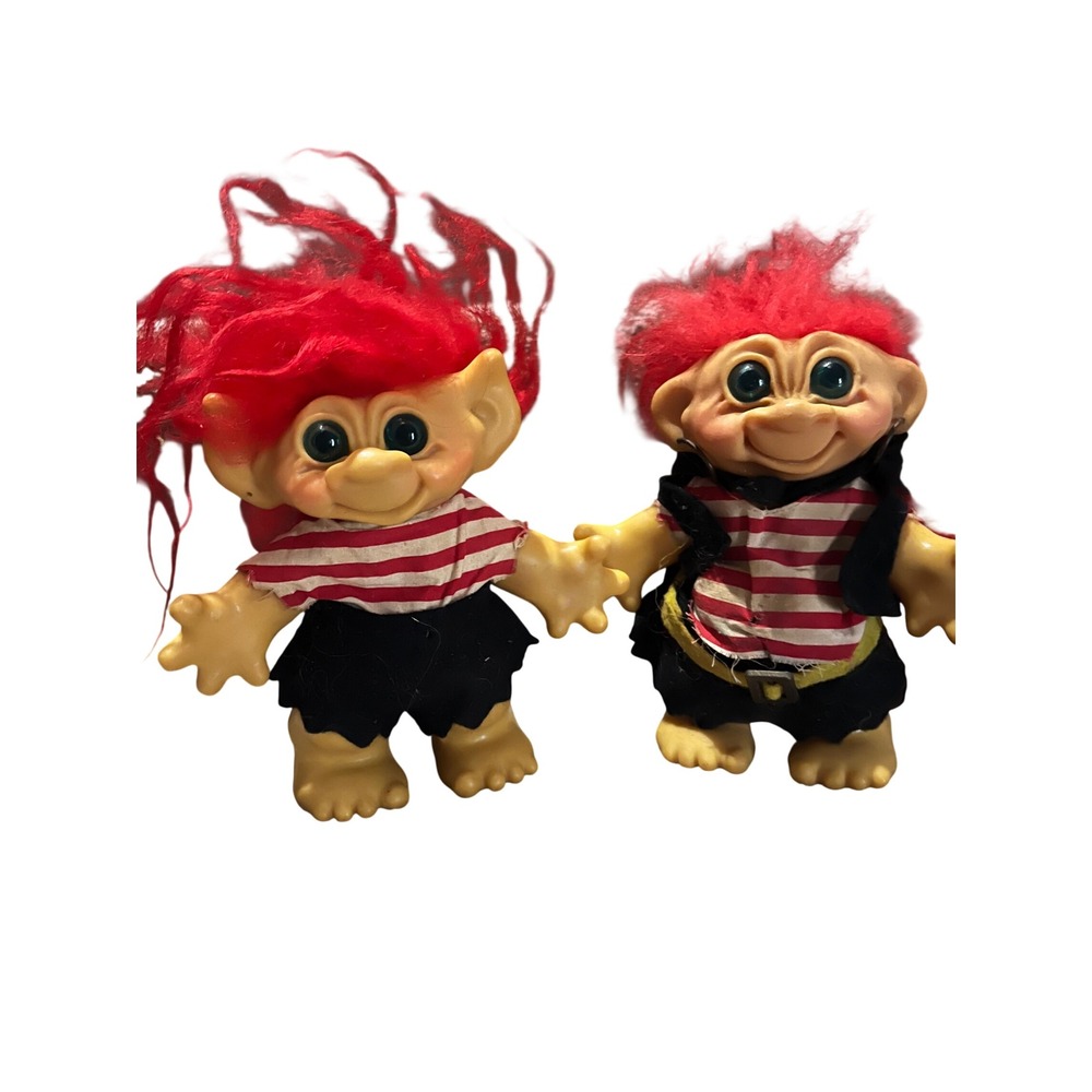 1960's Thomas Dam Pirate Troll Figure lot Savings Bank Coin Bank Denmark